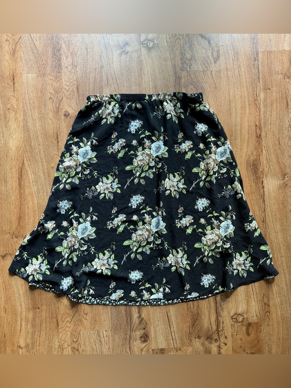 Cottagecore Whimsygoth Reversible Floral Maxi Skirt